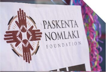 Banner with Paskenta Foundation logo on it